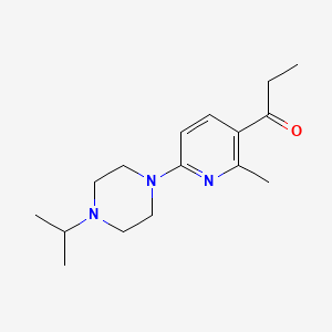 1-(6-(4-Isopropylpiperazin-1-yl)-2-methylpyridin-3-yl)propan-1-one