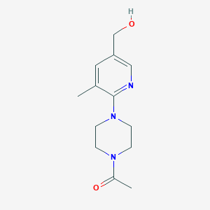 1-(4-(5-(Hydroxymethyl)-3-methylpyridin-2-yl)piperazin-1-yl)ethanone