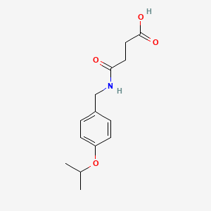 molecular formula C14H19NO4 B1179718 4-[(4-Isopropoxybenzyl)amino]-4-oxobutanoic acid 