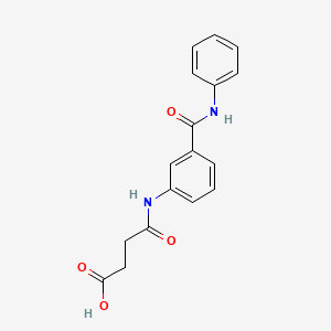 molecular formula C17H16N2O4 B1179725 4-[3-(Anilinocarbonyl)anilino]-4-oxobutanoic acid 