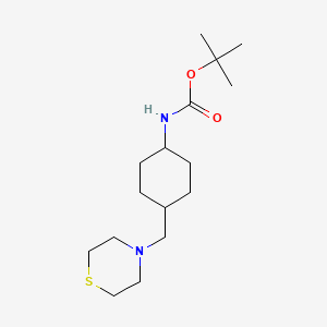 Tert-butyl trans-4-(thiomorpholinomethyl)cyclohexylcarbamate