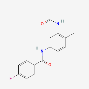 N-[3-(acetylamino)-4-methylphenyl]-4-fluorobenzamide