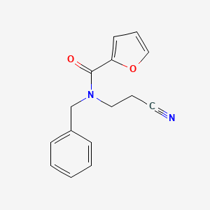 molecular formula C15H14N2O2 B1179757 N-benzyl-N-(2-cyanoethyl)-2-furamide 