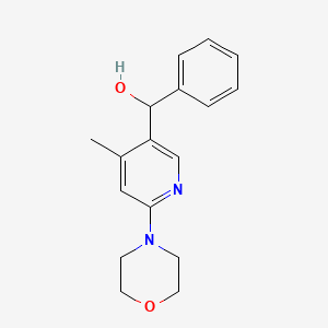 (4-Methyl-6-morpholinopyridin-3-yl)(phenyl)methanol