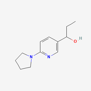 1-(6-(Pyrrolidin-1-yl)pyridin-3-yl)propan-1-ol