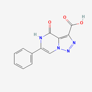 4-Oxo-6-phenyl-4,5-dihydro-[1,2,3]triazolo[1,5-a]pyrazine-3-carboxylic acid