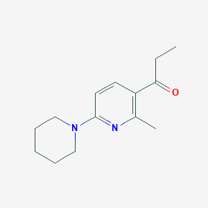 1-(2-Methyl-6-(piperidin-1-yl)pyridin-3-yl)propan-1-one