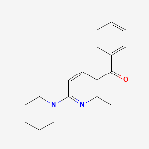 (2-Methyl-6-(piperidin-1-yl)pyridin-3-yl)(phenyl)methanone