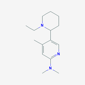 5-(1-Ethylpiperidin-2-yl)-N,N,4-trimethylpyridin-2-amine