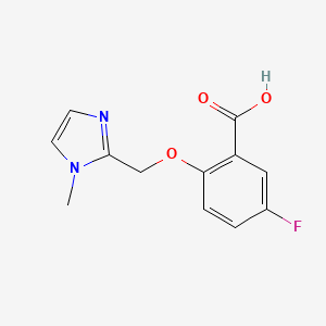 5-Fluoro-2-((1-methyl-1H-imidazol-2-YL)methoxy)benzoic acid