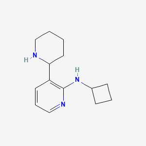 N-Cyclobutyl-3-(piperidin-2-yl)pyridin-2-amine