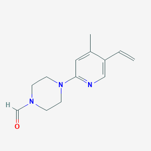 4-(4-Methyl-5-vinylpyridin-2-yl)piperazine-1-carbaldehyde