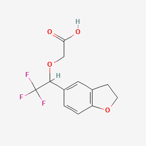 2-(1-(2,3-Dihydrobenzofuran-5-yl)-2,2,2-trifluoroethoxy)acetic acid