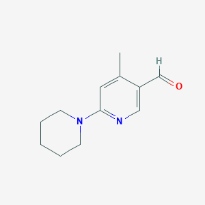 4-Methyl-6-(piperidin-1-yl)nicotinaldehyde