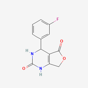 4-(3-Fluorophenyl)-3,4-dihydrofuro[3,4-d]pyrimidine-2,5(1H,7H)-dione