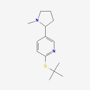 2-(tert-Butylthio)-5-(1-methylpyrrolidin-2-yl)pyridine