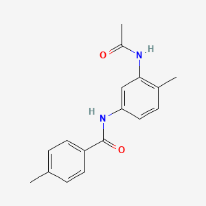 molecular formula C17H18N2O2 B1179789 N-[3-(acetylamino)-4-methylphenyl]-4-methylbenzamide 