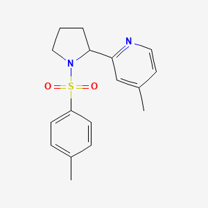 4-Methyl-2-(1-tosylpyrrolidin-2-yl)pyridine