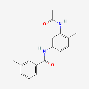 molecular formula C17H18N2O2 B1179795 N-[3-(acetylamino)-4-methylphenyl]-3-methylbenzamide 