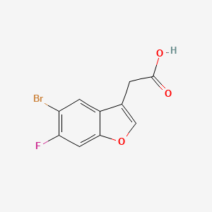 2-(5-Bromo-6-fluorobenzofuran-3-yl)acetic acid