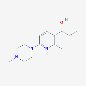 1-(2-Methyl-6-(4-methylpiperazin-1-yl)pyridin-3-yl)propan-1-ol