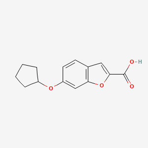 6-(Cyclopentyloxy)benzofuran-2-carboxylicacid