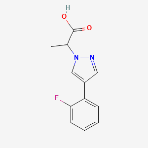 2-(4-(2-Fluorophenyl)-1H-pyrazol-1-yl)propanoic acid