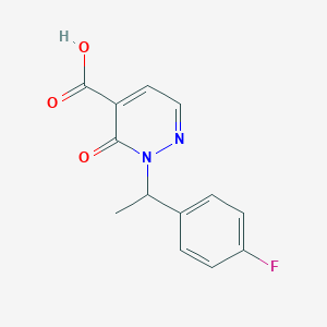 2-(1-(4-Fluorophenyl)ethyl)-3-oxo-2,3-dihydropyridazine-4-carboxylic acid