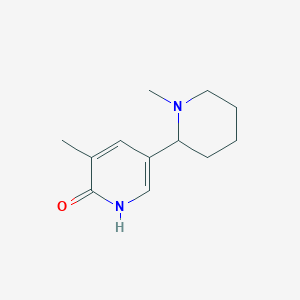 3-Methyl-5-(1-methylpiperidin-2-yl)pyridin-2(1H)-one