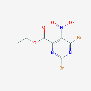 Ethyl 2,6-dibromo-5-nitropyrimidine-4-carboxylate