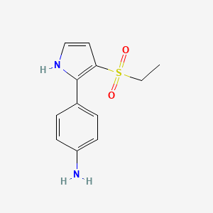 4-(3-(Ethylsulfonyl)-1H-pyrrol-2-yl)aniline