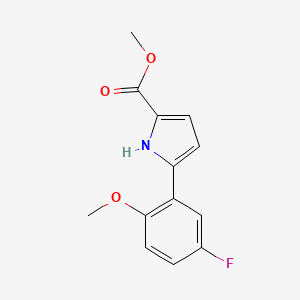 Methyl 5-(5-fluoro-2-methoxyphenyl)-1H-pyrrole-2-carboxylate