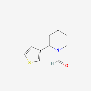 2-(Thiophen-3-yl)piperidine-1-carbaldehyde