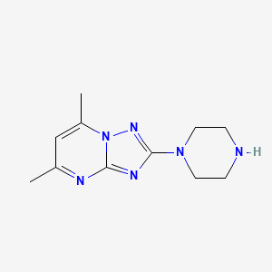 5,7-Dimethyl-2-(piperazin-1-yl)-[1,2,4]triazolo[1,5-a]pyrimidine