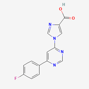 1-(6-(4-Fluorophenyl)pyrimidin-4-yl)-1H-imidazole-4-carboxylic acid