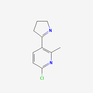 6-Chloro-3-(3,4-dihydro-2H-pyrrol-5-yl)-2-methylpyridine