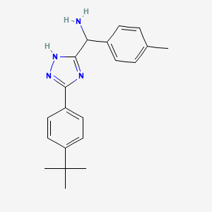 (5-(4-(tert-Butyl)phenyl)-1H-1,2,4-triazol-3-yl)(p-tolyl)methanamine