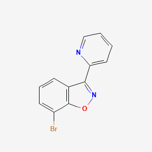 7-Bromo-3-(pyridin-2-YL)benzo[D]isoxazole