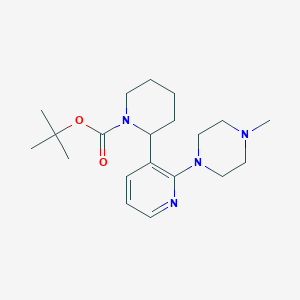 tert-Butyl 2-(2-(4-methylpiperazin-1-yl)pyridin-3-yl)piperidine-1-carboxylate