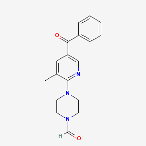 4-(5-Benzoyl-3-methylpyridin-2-yl)piperazine-1-carbaldehyde