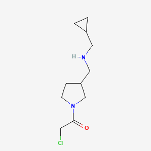 2-Chloro-1-(3-(((cyclopropylmethyl)amino)methyl)pyrrolidin-1-yl)ethanone