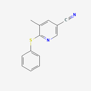 5-Methyl-6-(phenylthio)nicotinonitrile