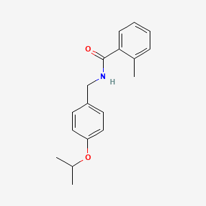 molecular formula C18H21NO2 B1179824 N-(4-isopropoxybenzyl)-2-methylbenzamide 