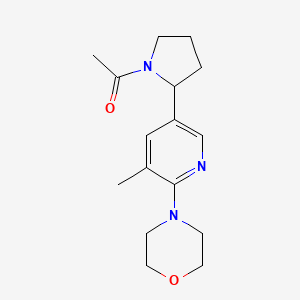 1-(2-(5-Methyl-6-morpholinopyridin-3-yl)pyrrolidin-1-yl)ethanone