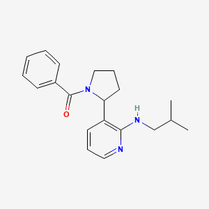 (2-(2-(Isobutylamino)pyridin-3-yl)pyrrolidin-1-yl)(phenyl)methanone