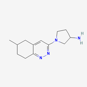 1-(6-Methyl-5,6,7,8-tetrahydrocinnolin-3-yl)pyrrolidin-3-amine