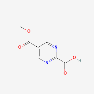 molecular formula C7H6N2O4 B11798321 5-(Methoxycarbonyl)pyriMidine-2-carboxylic acid 