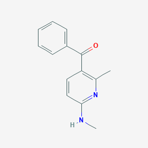 molecular formula C14H14N2O B11798328 (2-Methyl-6-(methylamino)pyridin-3-yl)(phenyl)methanone 