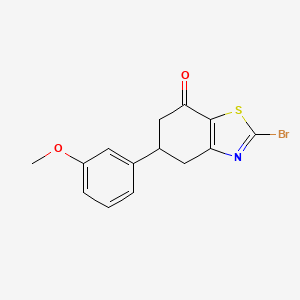 2-Bromo-5-(3-methoxyphenyl)-5,6-dihydrobenzo[d]thiazol-7(4H)-one