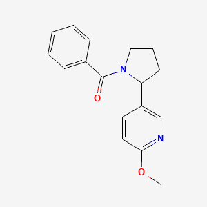 (2-(6-Methoxypyridin-3-yl)pyrrolidin-1-yl)(phenyl)methanone